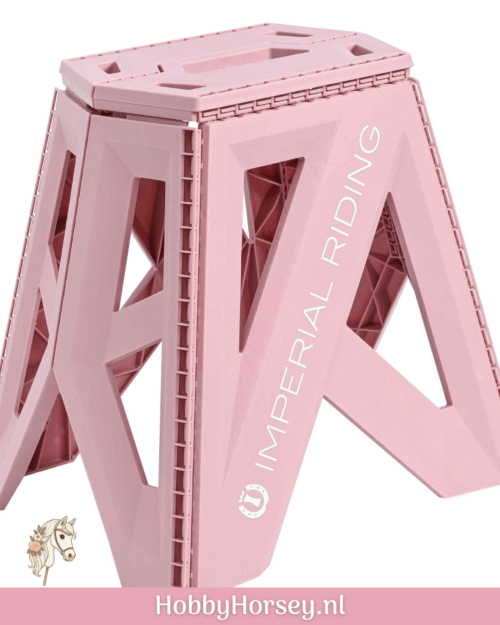 Hobbyhorse stal opstapkruk opvouwbaar roze