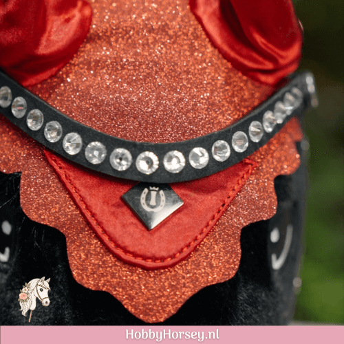 hobbyhorse kopen oornetje browband rood strass glitter