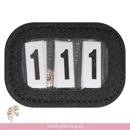 hobbyhorse wedstrijd kopen startnummer glitter zwart
