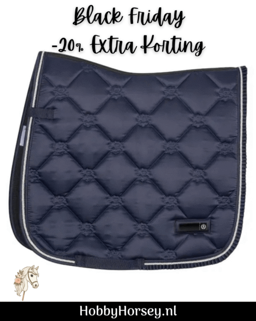 hobbyhorse sinterklaas kerst cadeau black friday zadeldek cob pony navy