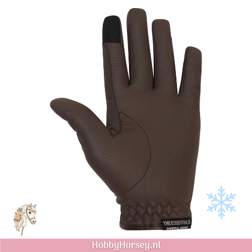 Ruiter Paard rij handschoenen winter bruin imperial riding
