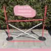 Hobby Horse Hindernis Set Basis – 100 cm | Verstelbaar | In de kleuren Roze en Wit