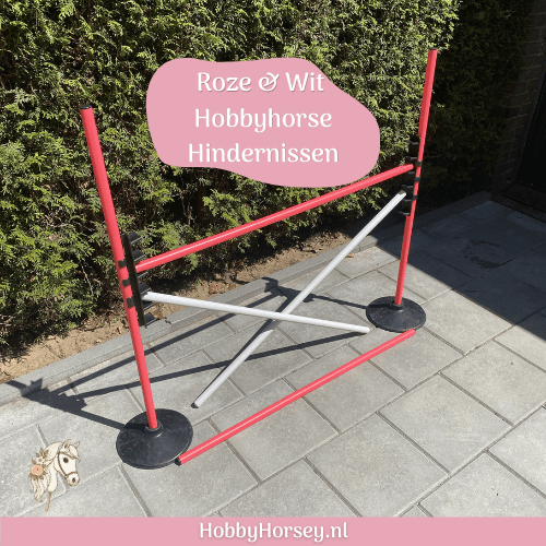 hobby horse hindernis set kopen winkel goedkoop roze wit 6
