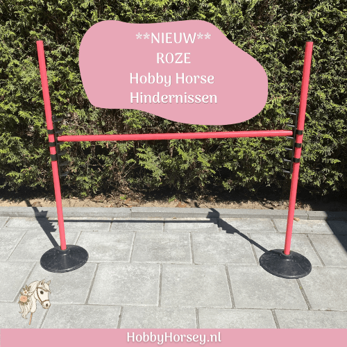 hobby horse hindernis set kopen winkel goedkoop roze wit