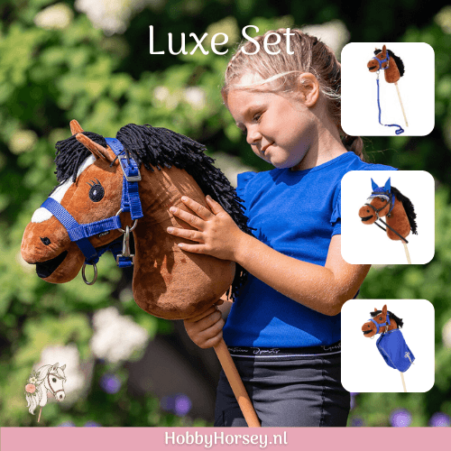 Hobby Horse Halster Set QHP kobalt blauw kopen 6