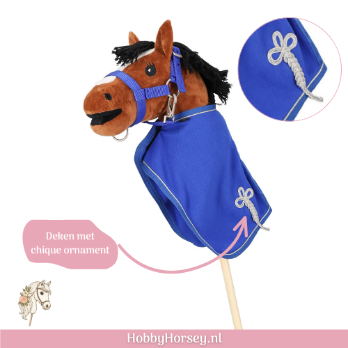 Hobby horse QHP fleece deken Kobalt Blauw kopen