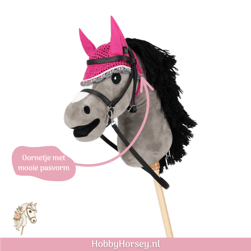 Hobby horse QHP oornetje fuchsia roze kopen