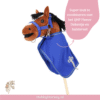 Hobby horse QHP oornetje kobalt blauw (3) Hobby horse QHP oornetje kobalt blauw kopen 3
