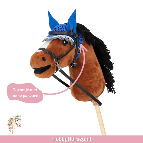 Hobby horse QHP oornetje kobalt blauw kopen