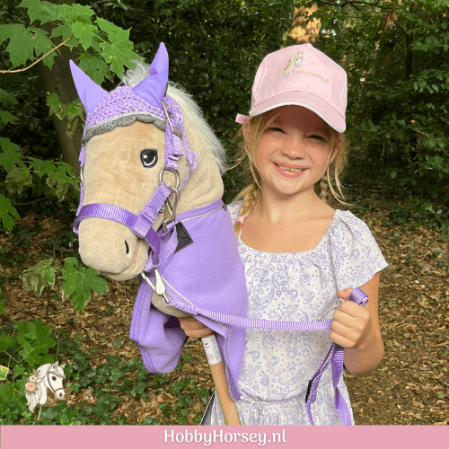 Hobby horse winkel qhp lila deken oornetje halster