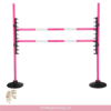 QHP hobby horse hindernis springset roze, verstelbare hoogte